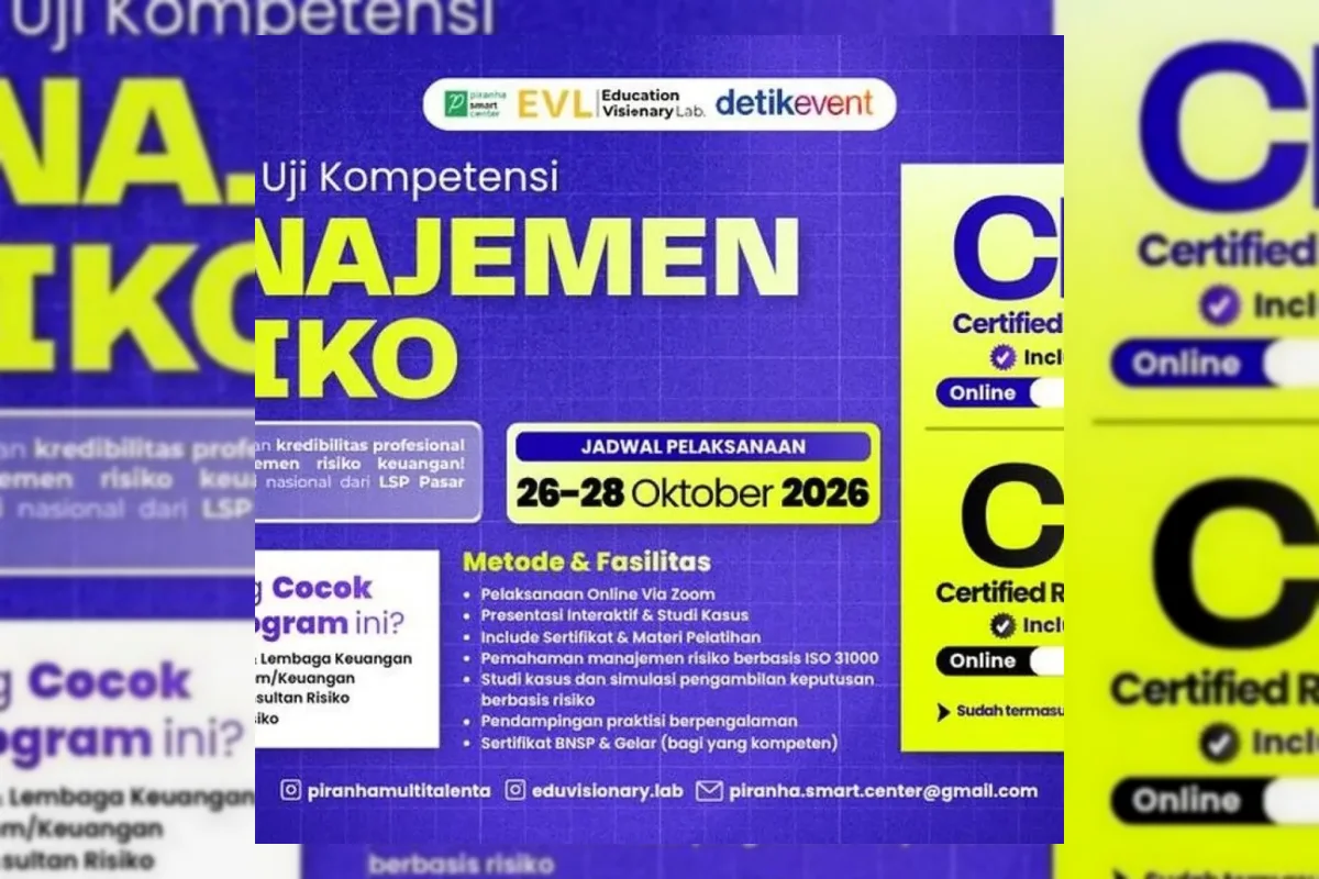 Peserta pelatihan manajemen risiko sedang berdiskusi