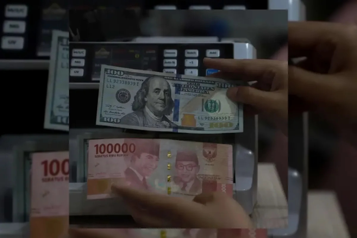 Ilustrasi pergerakan nilai tukar rupiah terhadap dolar Amerika Serikat