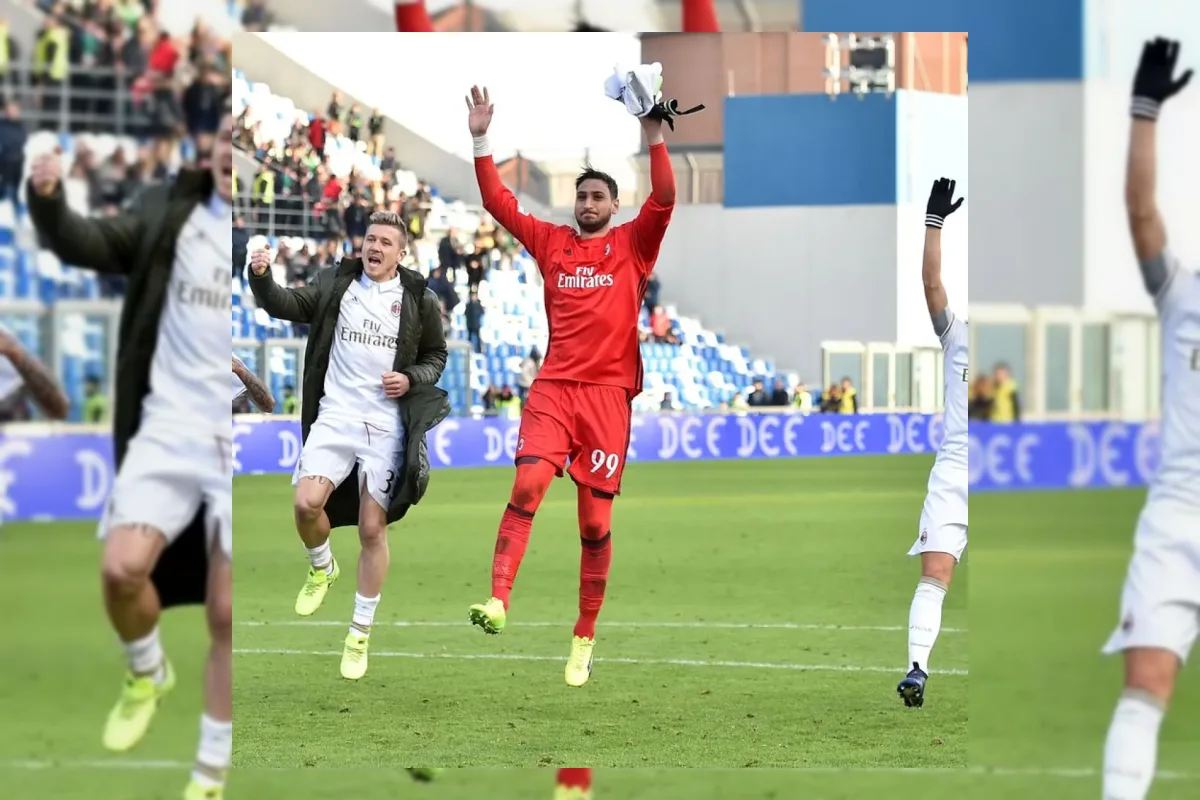 Pertandingan Sassuolo melawan AC Milan di Stadion Mapei