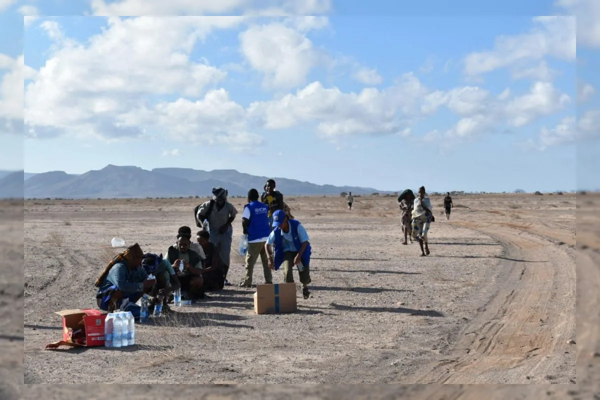 Ilustrasi kapal migran terbalik di lepas pantai Djibouti
