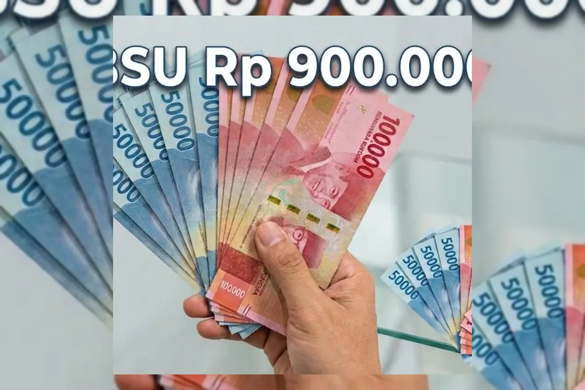 Ilustrasi pekerja menerima Bantuan Subsidi Upah Rp900 ribu