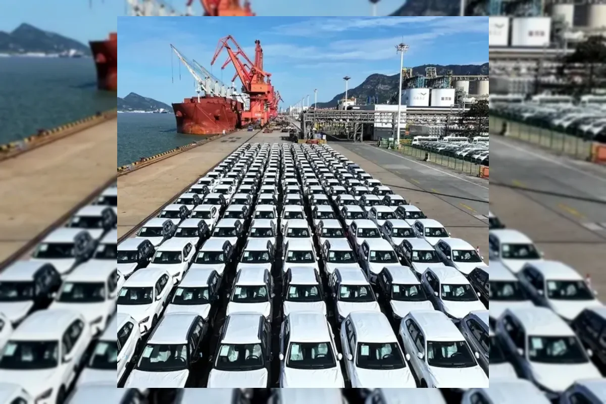 Ilustrasi mobil hybrid buatan China di pasar Eropa