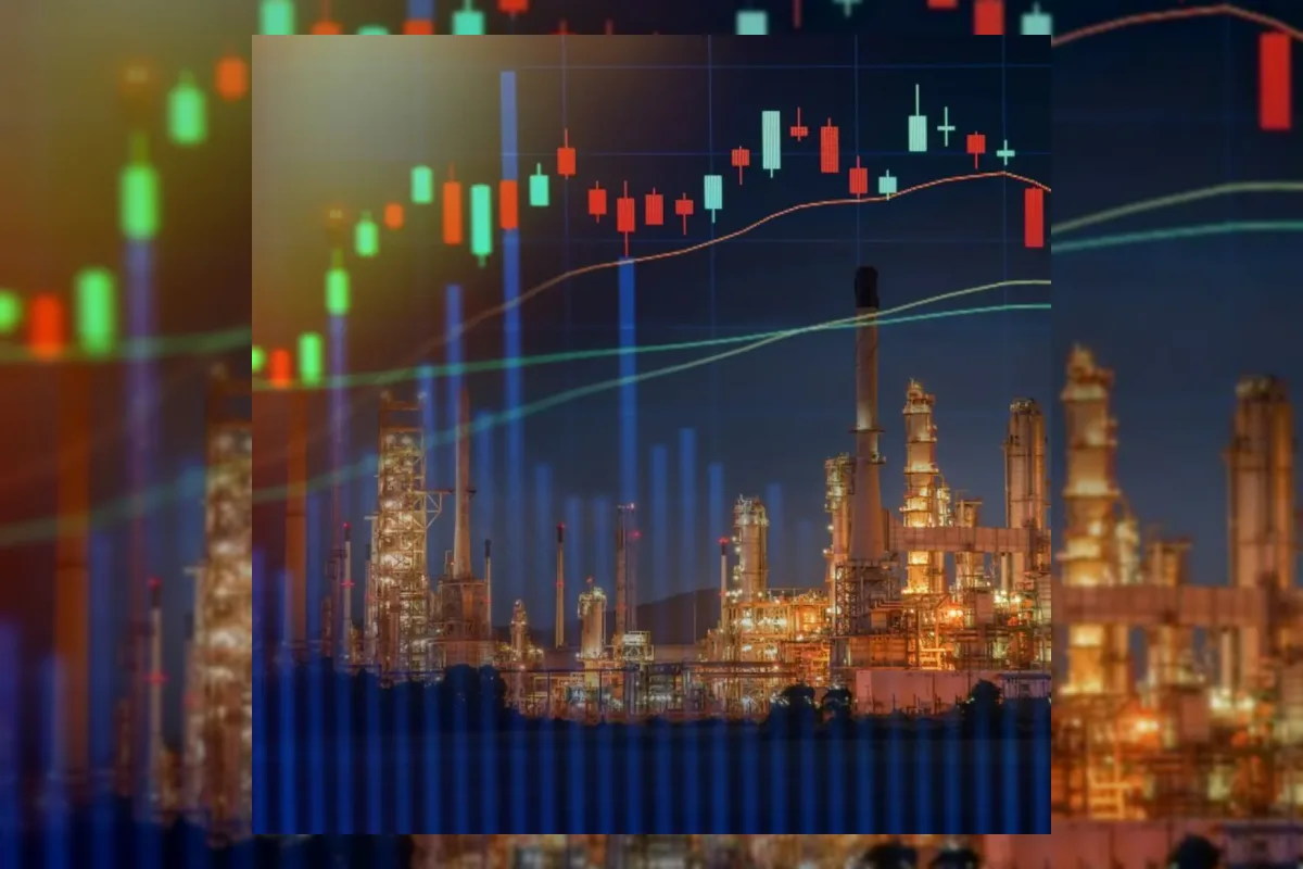 Ilustrasi pergerakan harga minyak mentah WTI
