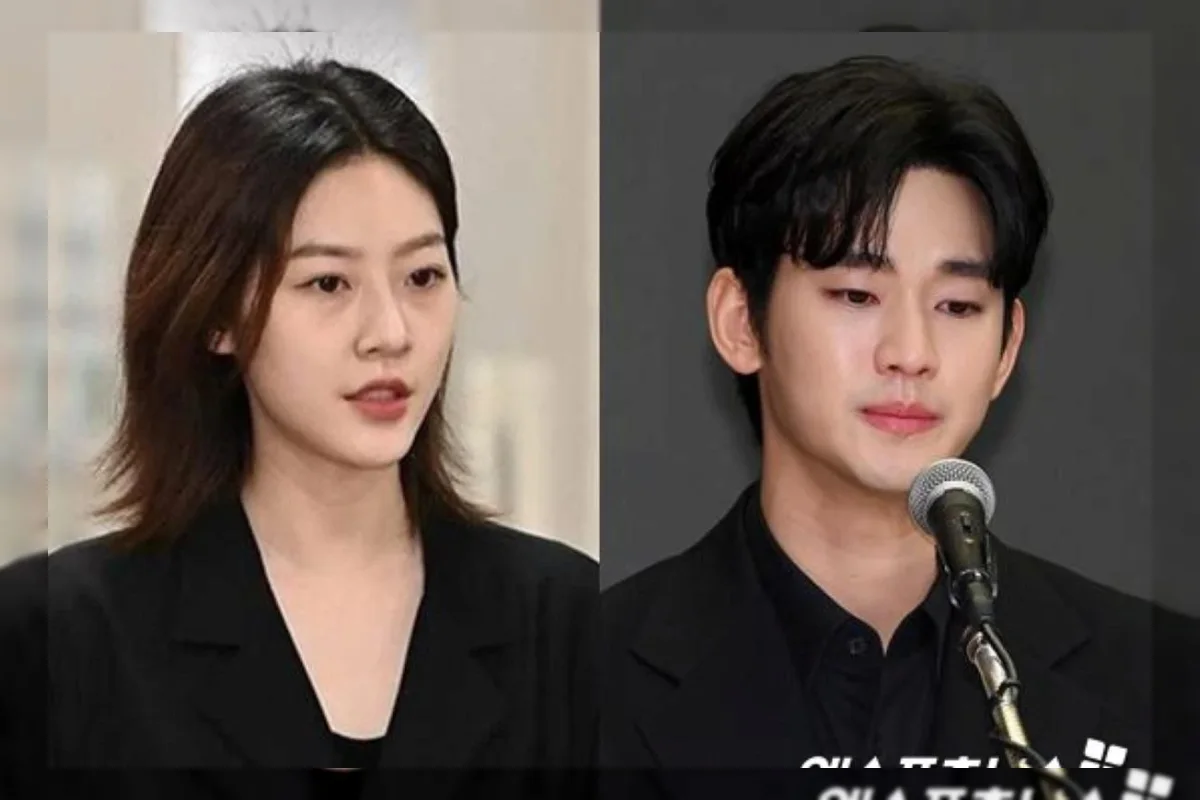 Ilustrasi kontroversi pesan KakaoTalk antara Kim Soo-hyun dan Kim Sae-ron