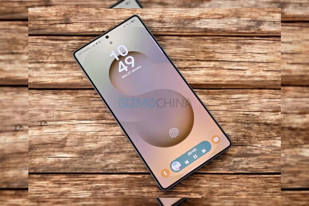 Ilustrasi antarmuka ponsel Samsung Galaxy