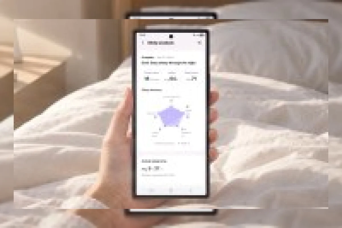 Ilustrasi aplikasi Samsung Health dengan fitur Sleep Coaching dan Running Coach