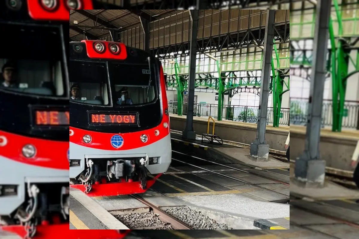 Ilustrasi KRL relasi Yogyakarta-Solo di stasiun