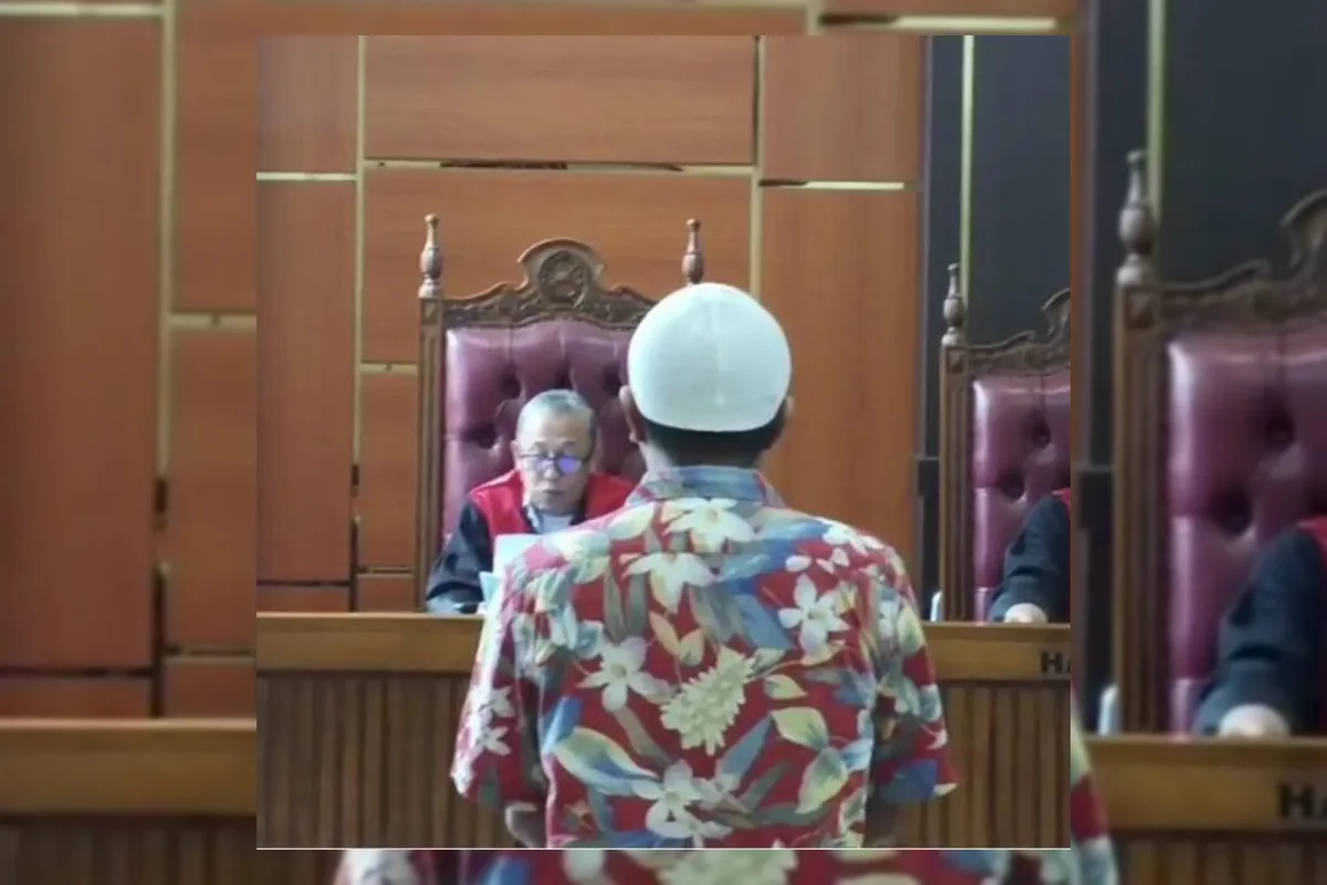 Ilustrasi sidang pengadilan perkara telekomunikasi internet satelit