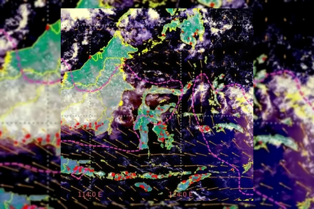Ilustrasi asap kebakaran hutan dan lahan menyelimuti atmosfer Jakarta