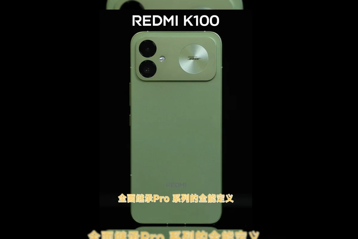 Redmi K100 varian hijau resmi diperlihatkan sebelum peluncuran