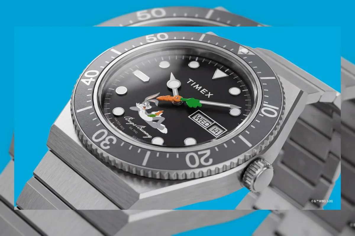 Jam Timex M79 Automatic edisi Bugs Bunny dengan jarum detik wortel