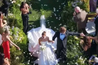 Akhirnya Sah! Finneas O’Connell Nikahi Claudia Sulewski di Montecito, Kisah Cinta Berawal dari Aplikasi Kencan hingga 4 Gaun Oscar de la Renta
