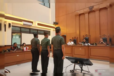 Tiga Prajurit TNI Dituntut 4-12 Tahun Penjara dalam Kasus Pembunuhan Kacab Bank