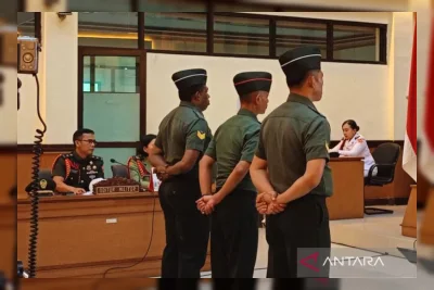 Dua Terdakwa Kasus Penculikan Kacab Bank Dituntut Dipecat dari TNI