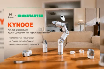 Kynooe Luncurkan Lengan Robot Modular Berbasis AI Pertama di Dunia di Kickstarter