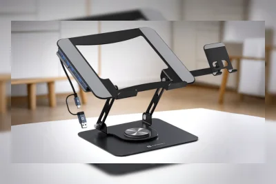 Portronics Luncurkan Dudukan Laptop dengan Hub USB 6-in-1 dan Tempat Ponsel