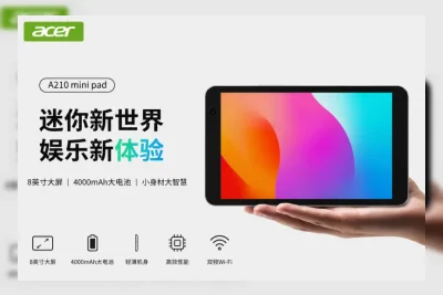 Acer Luncurkan Tablet A210 Layar 8 Inci dengan Android 14 dan Harga Terjangkau