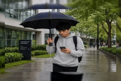 Payung Pintar Berpanel Surya Ini Bisa Isi Daya HP Sambil Jalan
