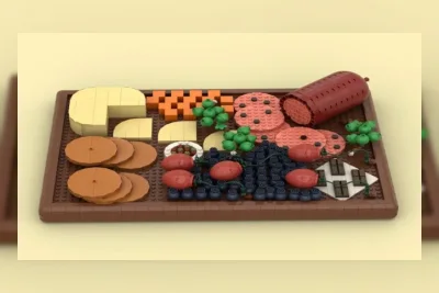 LEGO Charcuterie Board: Karya Detail dari BiologyBuilder