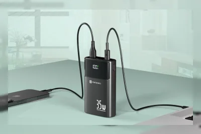 Portronics Luncurkan Power Bank 20.000mAh 35W dengan Kabel Bawaan dan Layar LED