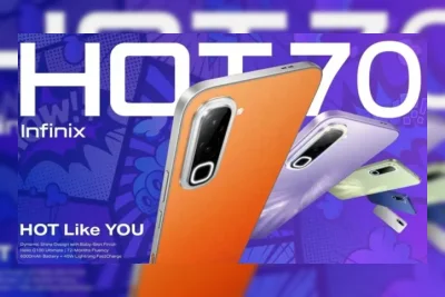 Infinix Hot 70 Pro 5G Bocor: Layar Dot Matrix dan Baterai 6.000mAh