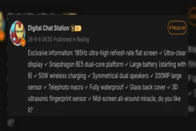 Bocoran Redmi K100 Pro: Layar 185Hz dan Baterai 8.500mAh