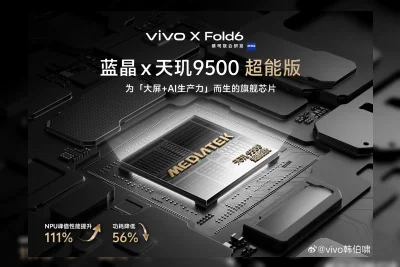 Vivo X Fold 6 Hadir dengan Chip Dimensity 9500 Super Edition Khusus Lipat