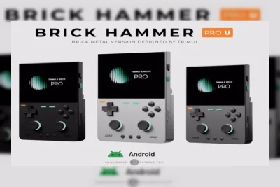 TrimUI Brick Hammer Pro U dan Brick Pro: Handheld Vertikal Premium