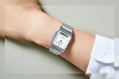 Casio Luncurkan Jam Tangan Vintage AQ230A-7DMQY dengan Gelang Baja di AS