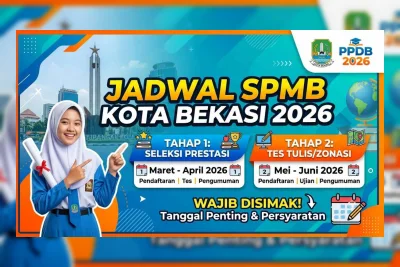 Jadwal SPMB Kota Bekasi 2026 Resmi Dibuka, Cek Tahapan dan Kuotanya