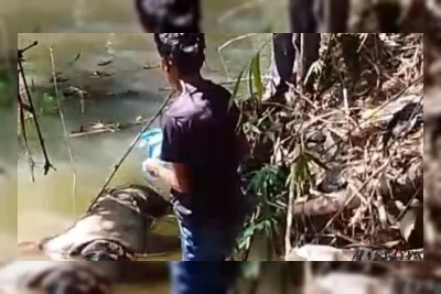 Mayat Pria Tanpa Identitas Ditemukan Mengapung di Sungai Ciujung Lebak