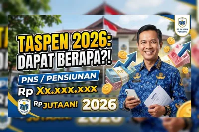 Rincian Lengkap Uang Taspen PNS 2026 per Golongan, dari Rp1,7 Juta hingga Rp4,9 Juta
