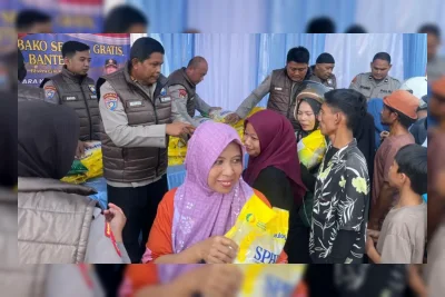 Hari Bhayangkara ke-80, Polda Banten Salurkan 3,5 Ton Beras untuk Masyarakat