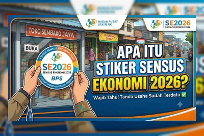 Contoh Pengisian Stiker Sensus Ekonomi 2026 yang Benar