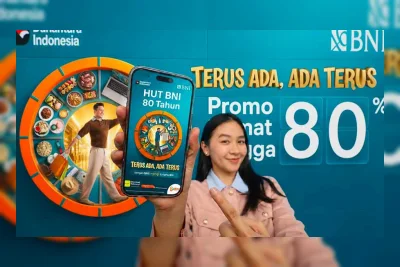 BNI Rayakan 80 Tahun dengan Program Promo 'Terus Ada, Ada Terus'