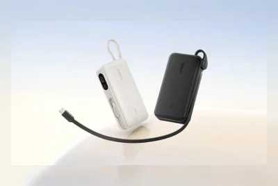 Belkin Luncurkan Power Bank 10.000mAh 45W dengan Kabel USB-C Bawaan dan Layar LED