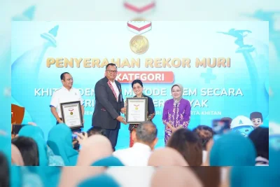 Khitanan Massal PAM JAYA dan TP PKK Tembus 2.067 Peserta, Pecahkan Rekor MURI