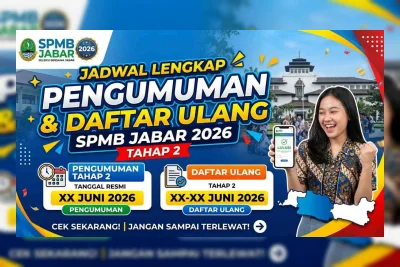 Hasil SPMB Jabar 2026 Tahap 2 Diumumkan Hari Ini, Ini Cara Cek dan Jadwal Daftar Ulang