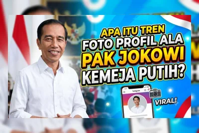 Tren Foto Profil ala Jokowi dengan Kemeja Putih, Viral di Juli 2026