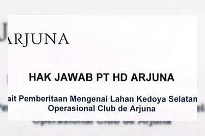 Hak Jawab PT HD Arjuna: Klarifikasi Kepemilikan Lahan Kedoya Selatan