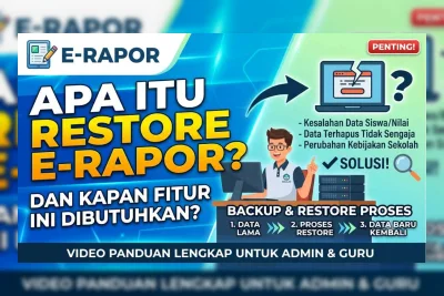 Cara Restore E-Rapor Terbaru 2026: Panduan Lengkap Kembalikan Data yang Hilang