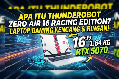 Thunderobot Zero Air 16 Racing Edition: Laptop Gaming RTX 5070 Teringan di Dunia