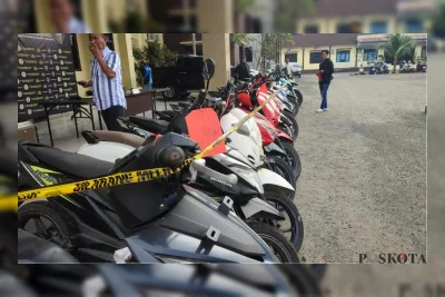 Polres Pandeglang Bongkar Jaringan Curanmor, 17 Motor Diamankan