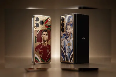 Caviar Luncurkan Ponsel Edisi Messi dan Ronaldo dengan Lapisan Emas 24 Karat