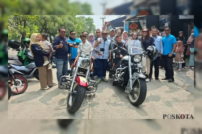 Biker Moge di Depok Ramaikan Bakti Sosial dan Kecam Bullying Anak