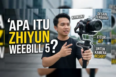 Zhiyun Luncurkan WEEBILL 5, Gimbal Baru dengan Layar Sentuh dan Mode Sling Lebih Halus