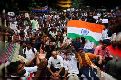 Ribuan Pengunjuk Rasa Duduki Ibu Kota India, Polisi Tindak Demonstran