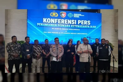PHK 134 Pekerja PT Amos Berakhir Damai, Kemnaker dan Polri Fasilitasi Kesepakatan Rp12,7 Miliar
