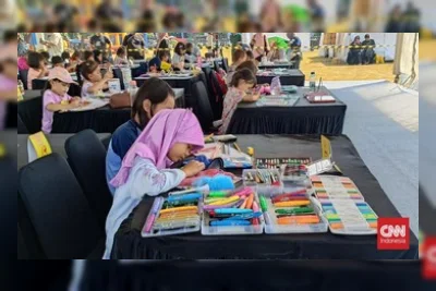 Anak-anak Meriahkan Lomba Mewarnai di TRANS TV Festival Vol 5