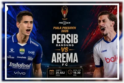 Link Live Streaming Persib Bandung vs Arema FC Malam Ini, Kick Off 19.30 WIB di Piala Presiden 2026
